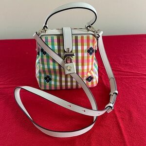 Kate Spade New York The Remedy Bella Plaid Top Handle Bag Plaid Crossbody Bag